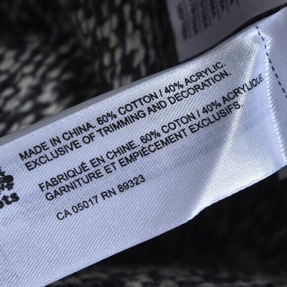 Roots Cabin Canada Cardigan Sweater Gray/White Shawl Collar Size Medium - Picture 10 of 12